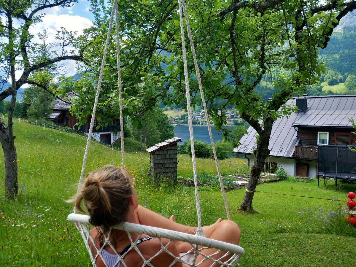 Ferienwohnung S'Rastl Direkt Mit Bergpanorama Grundlsee Exterior foto