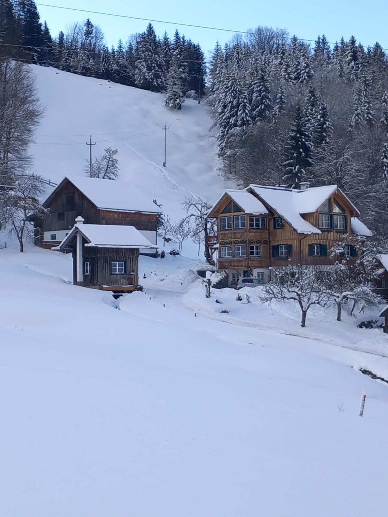 Ferienwohnung S'Rastl Direkt Mit Bergpanorama Grundlsee Exterior foto